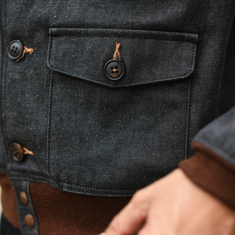 A1 Flight Jacket Denim Jacket Replica MCCOYS Air Force Jacket Men, Kaji Casual Jacket Non-A2