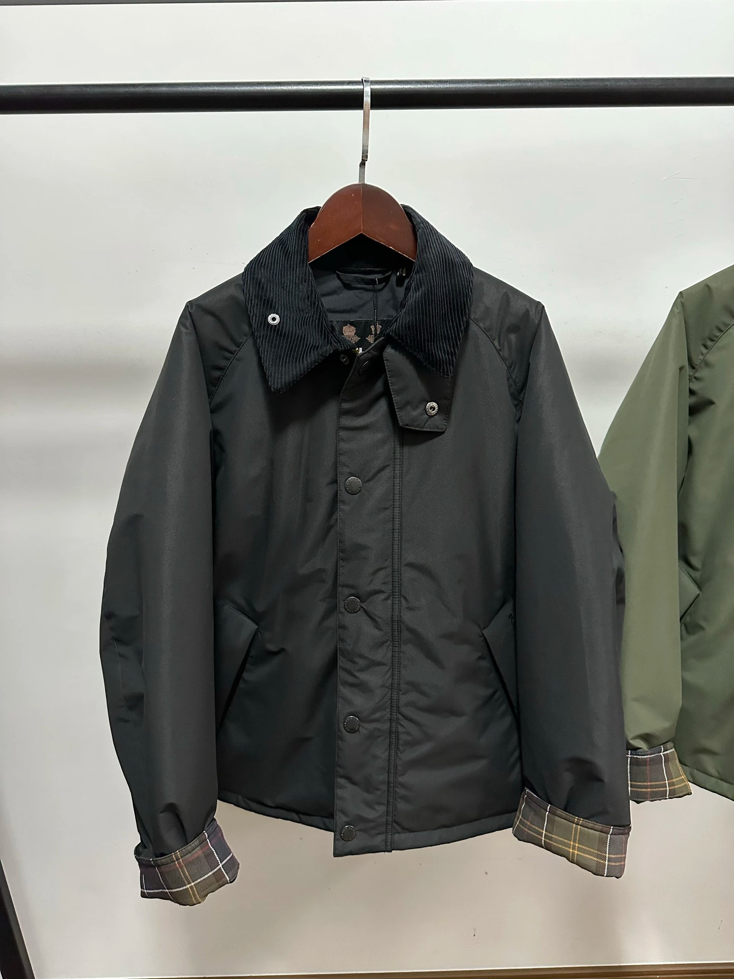 Barbour Transport Corduroy lapel thick jacket cotton jacket wax-free jacket men and women the same style