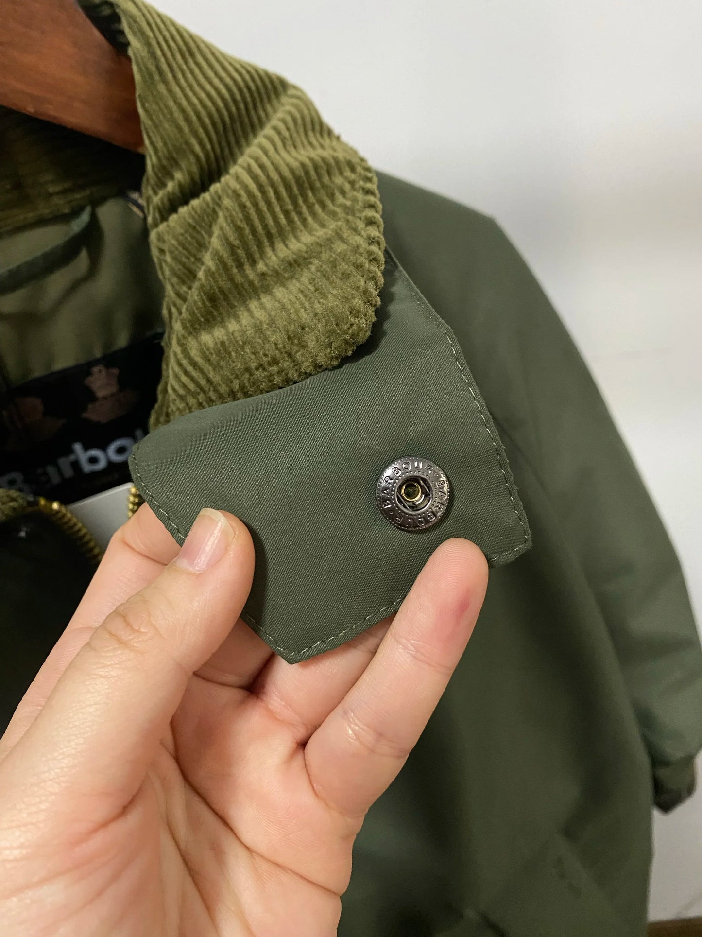 Barbour Transport Corduroy lapel thick jacket cotton jacket wax-free jacket men and women the same style