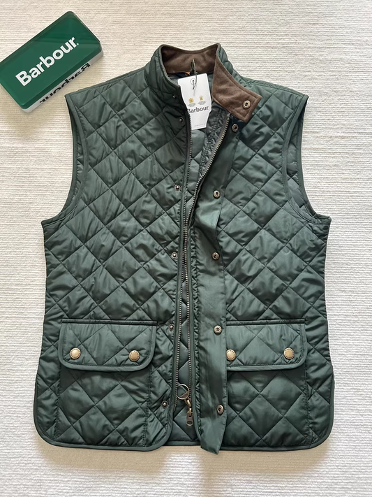 Barbour Lowerdale Gilet Men's Cotton Vest Sage Green