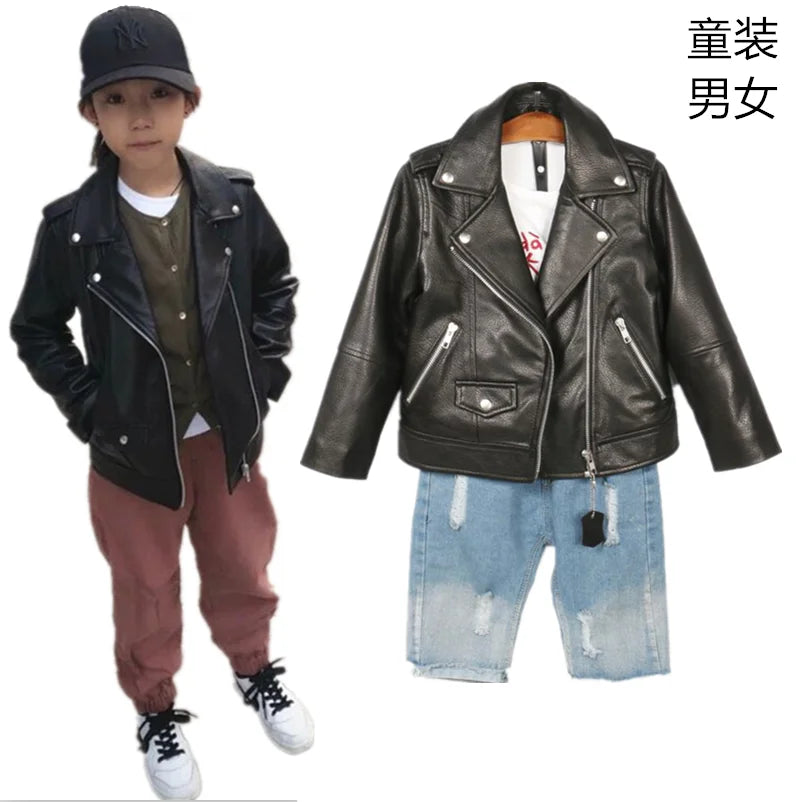 Children's clothing New Zealand imported foam sheepskin leather clothing locomotive with clear texture