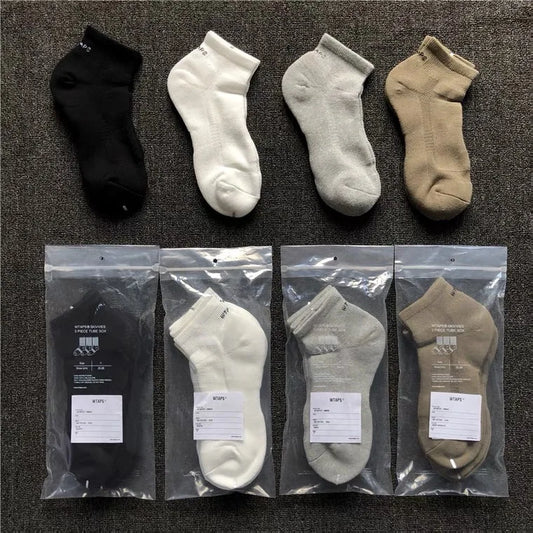 WTAPS low-top medium tube sports socks towel bottom socks