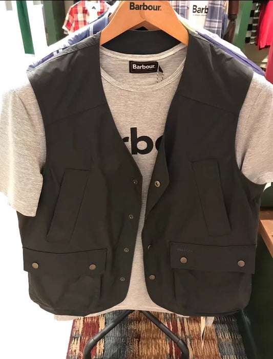 Barbour vest dark grey