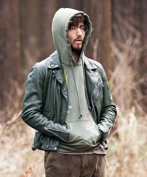 Locomotive Japan Dunhou Uncoated Water Dyed Vegetable Tanned Sheepskin Cable-stayed Leather Jacket Men's Light Old Folds