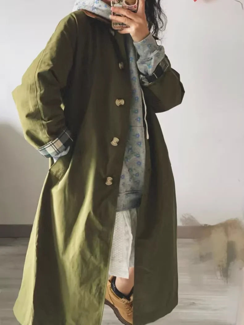 Bar Limited Edition Jackie Casual Long Trench Coat