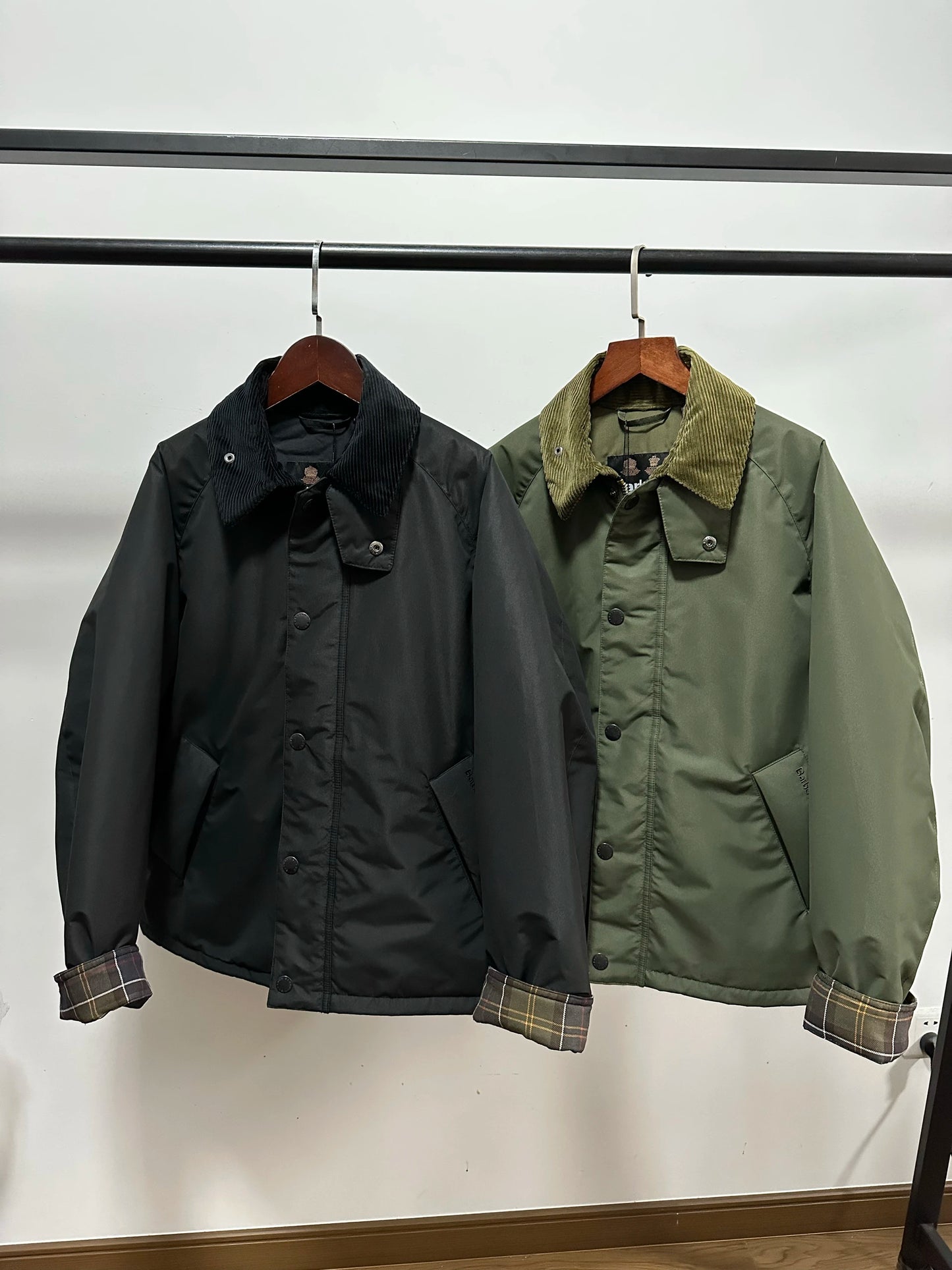Barbour Transport Corduroy lapel thick jacket cotton jacket wax-free jacket men and women the same style