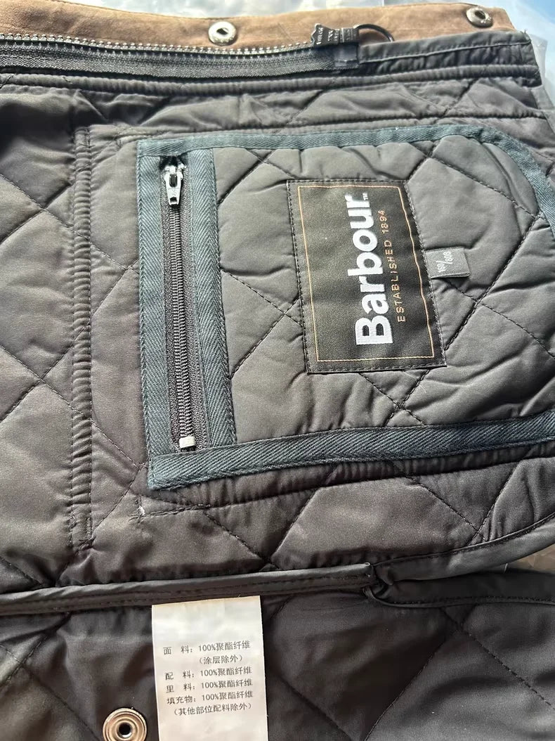 Barbour diamond check cotton vest black