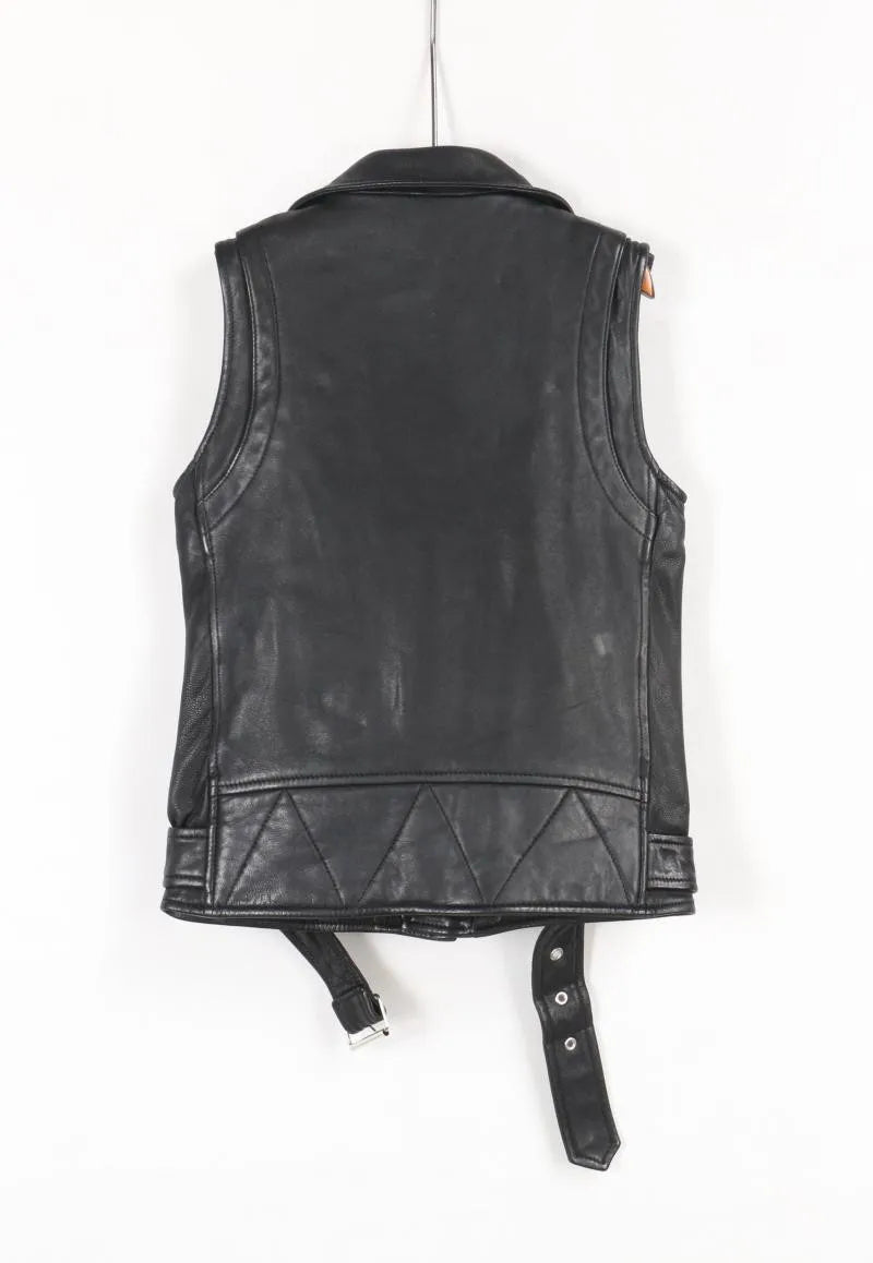Children's sheepskin environmentally friendly breathable genuine leather vest