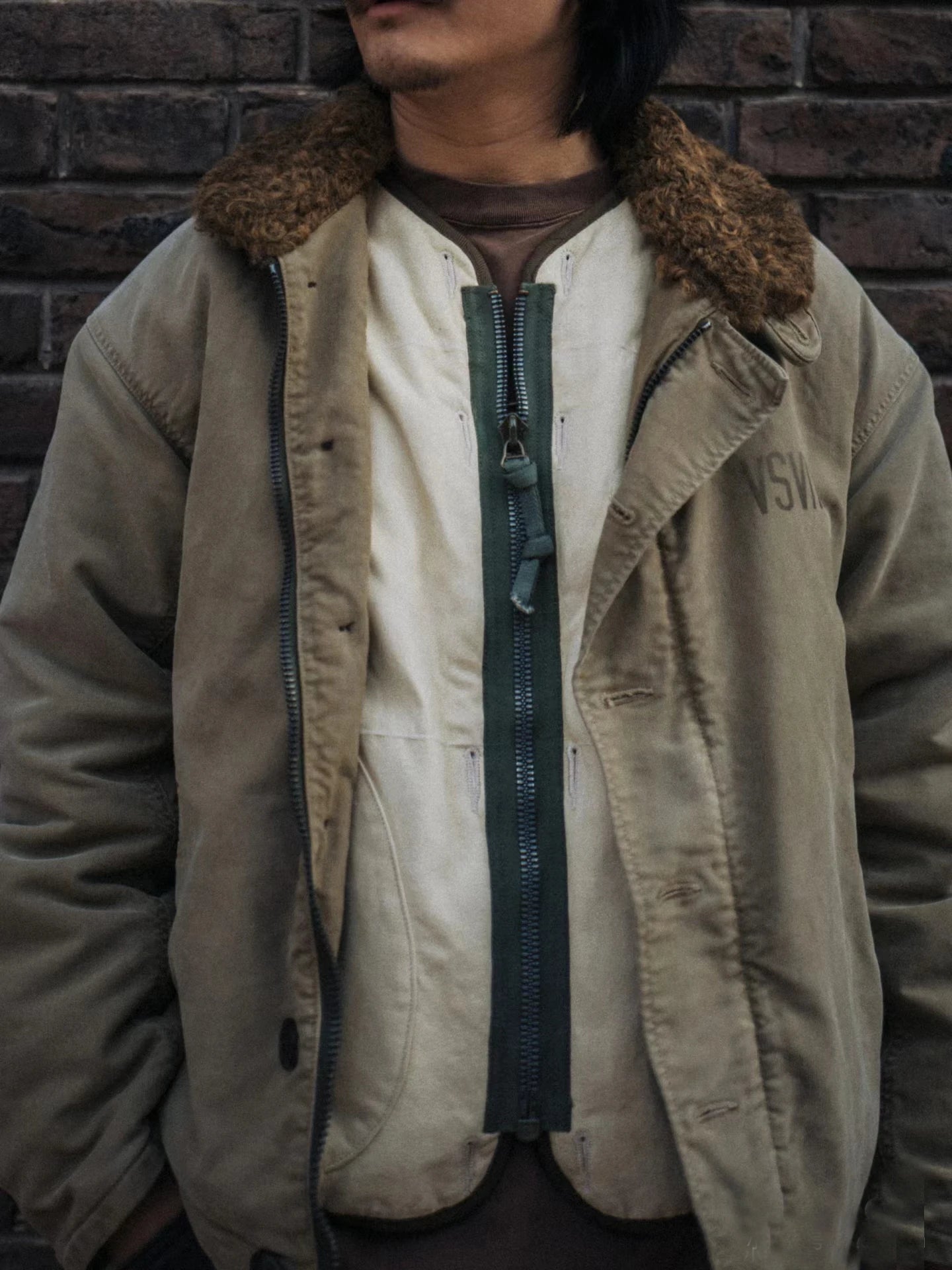 24SS IRIS JKT (RBT) double-sided rabbit fur iris sheepskin jacket