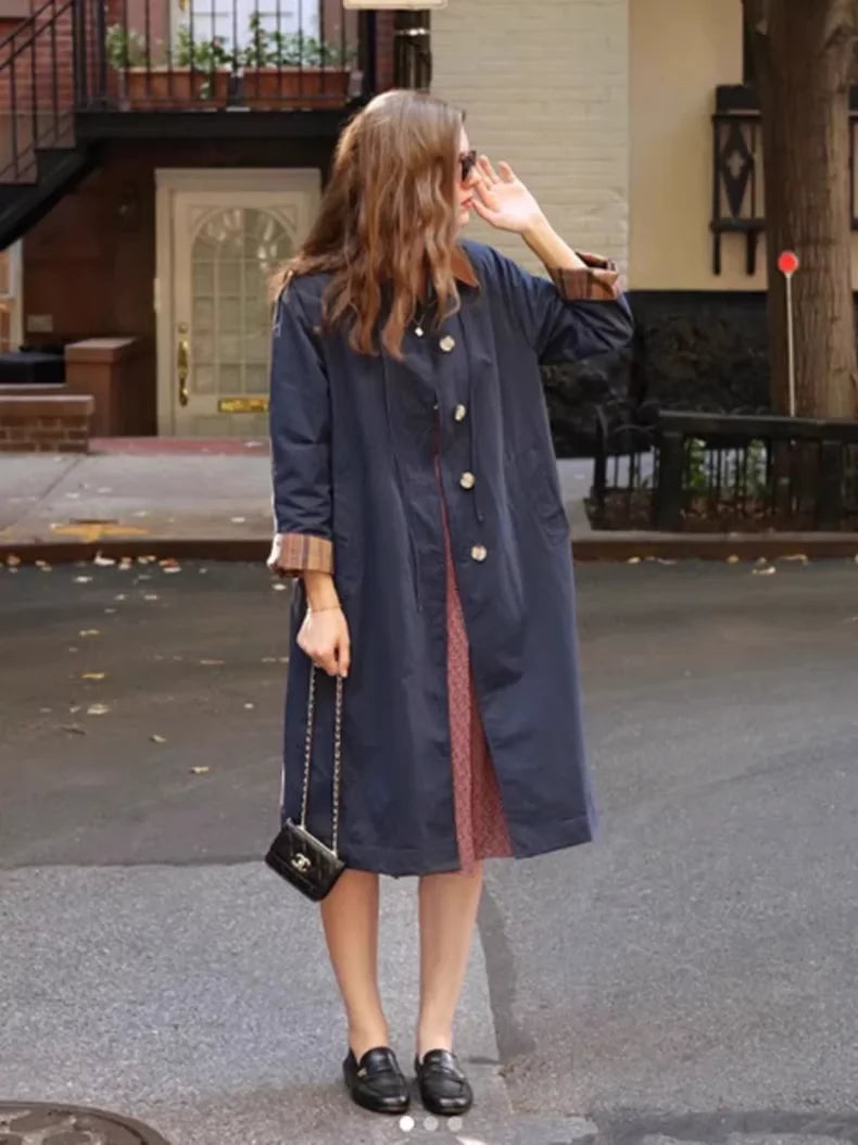Bar Limited Edition Jackie Casual Long Trench Coat