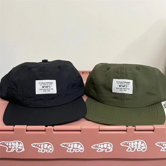 Summer WTAPS Japanese visor dome sticker retro tooling hat City Boy hat