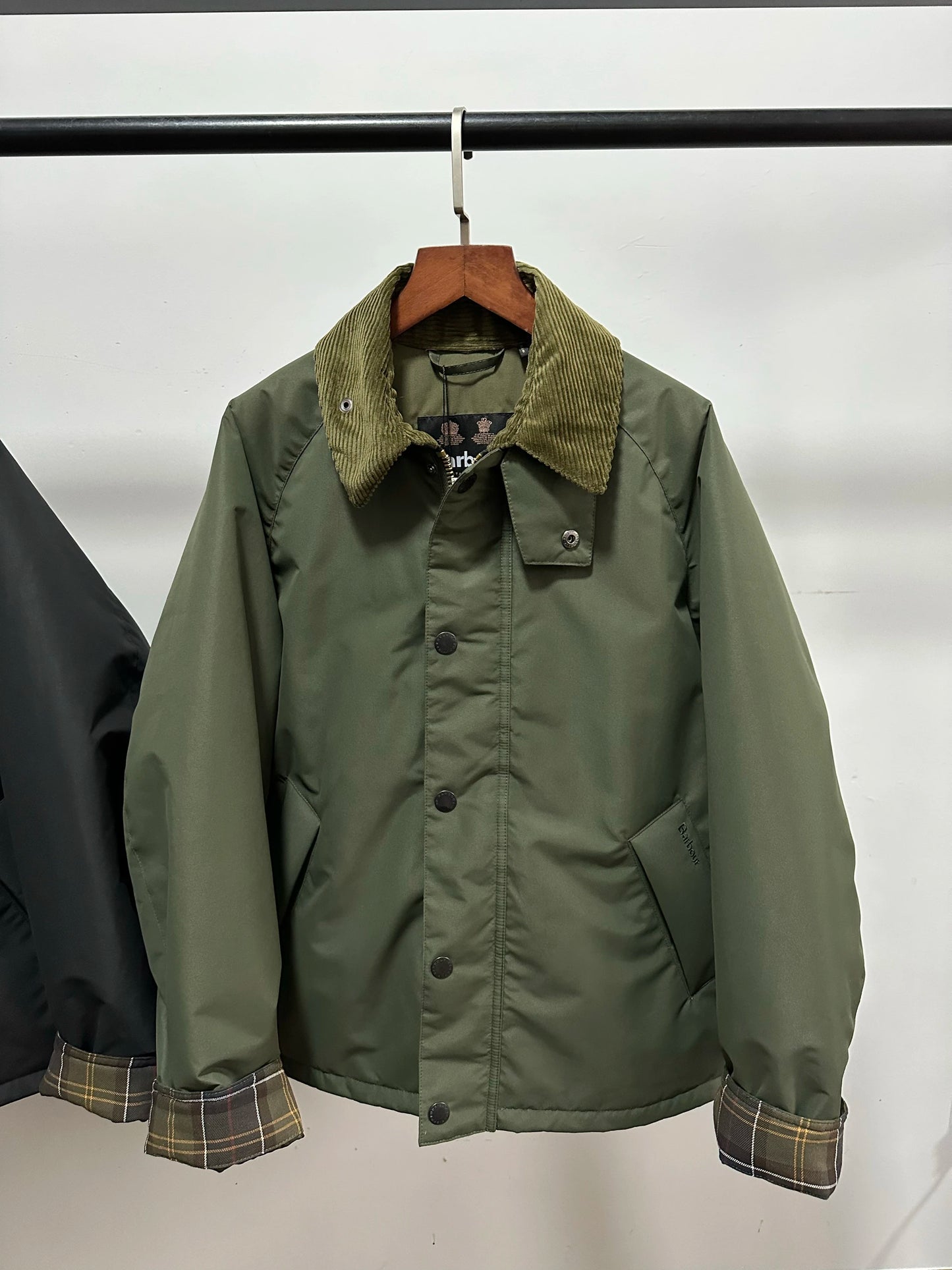 Barbour Transport Corduroy lapel thick jacket cotton jacket wax-free jacket men and women the same style