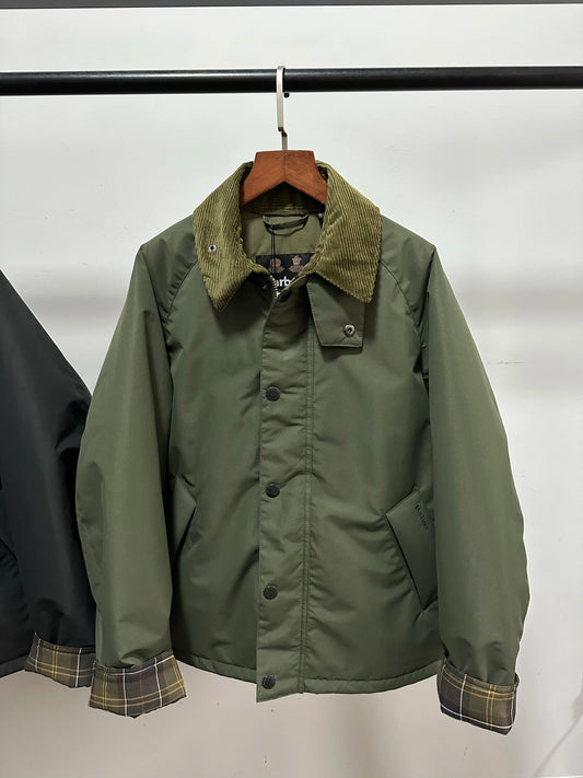 Barbour Transport Corduroy lapel thick jacket cotton jacket wax-free jacket men and women the same style