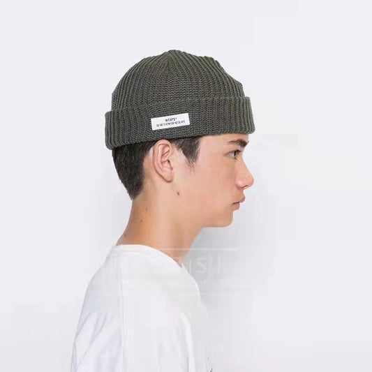 WTAPS Japanese men's and women's knitted hats, casual winter simple retro couple wool hats